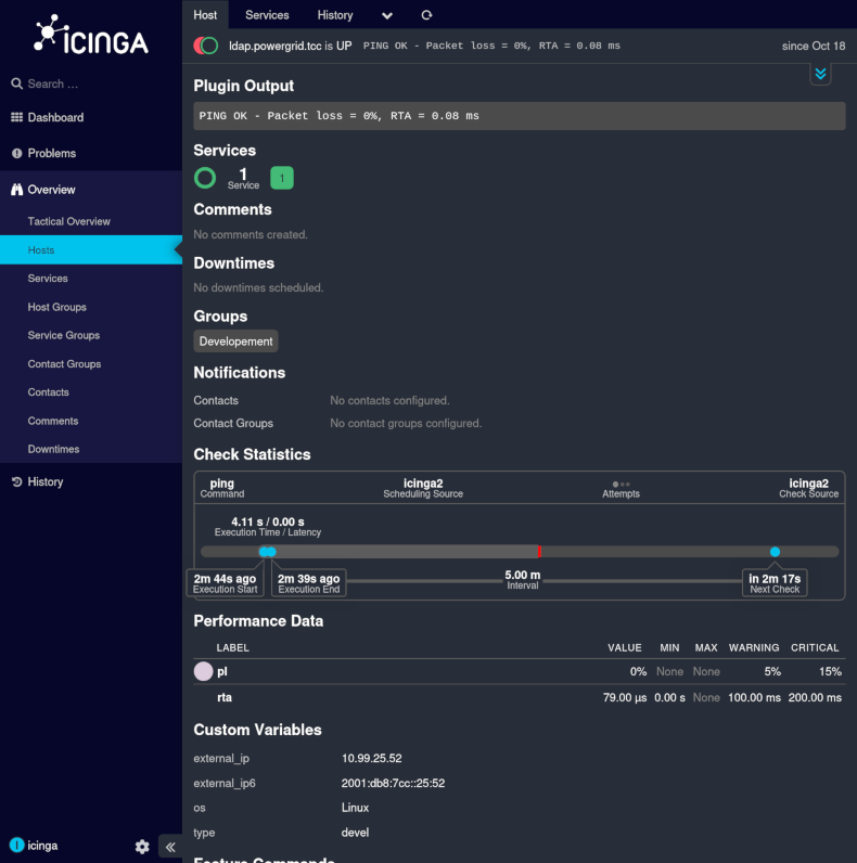 LDAP IP is 10.99.25.52