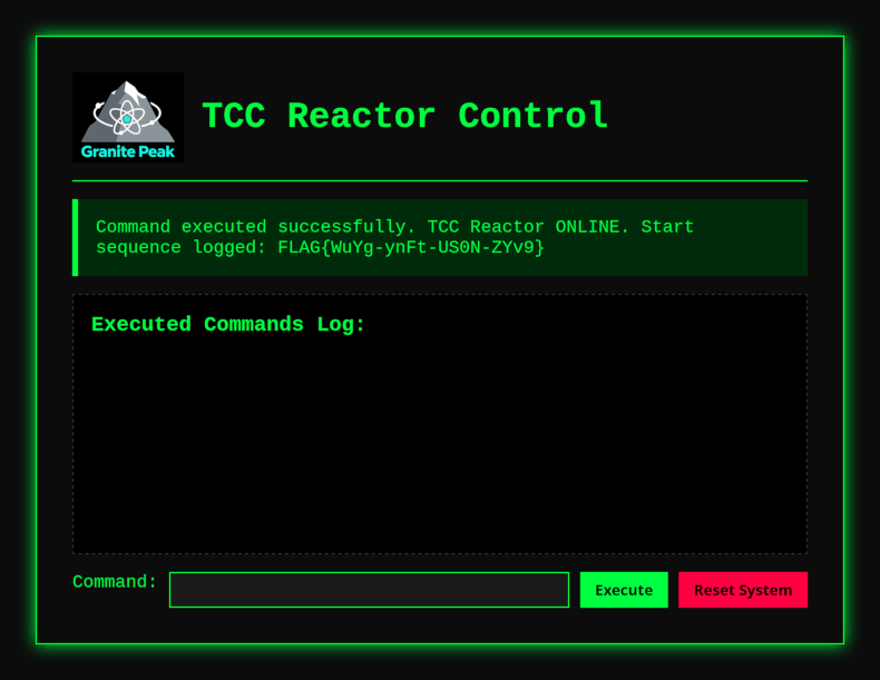 Reactor startup flag