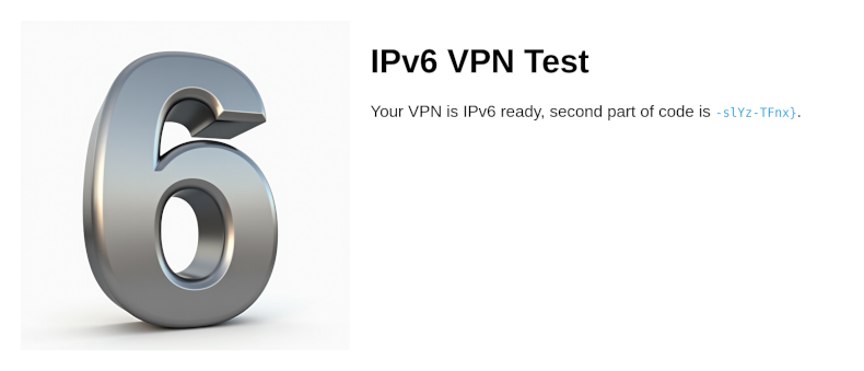 IPv6 flag