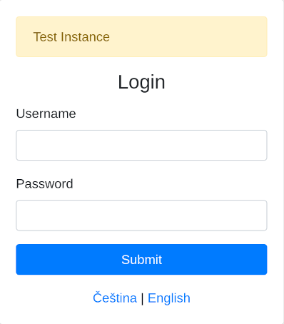 Login form